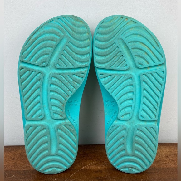ISLAND SURF CO CREST FOM Sandals Slides Waterproof Teal Blue Unisex M5 W7 EU38. - Picture 9 of 11